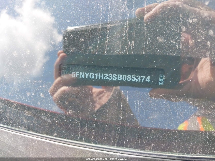 HONDA PILOT 2025 VIN 5FNYG1H33SB085374