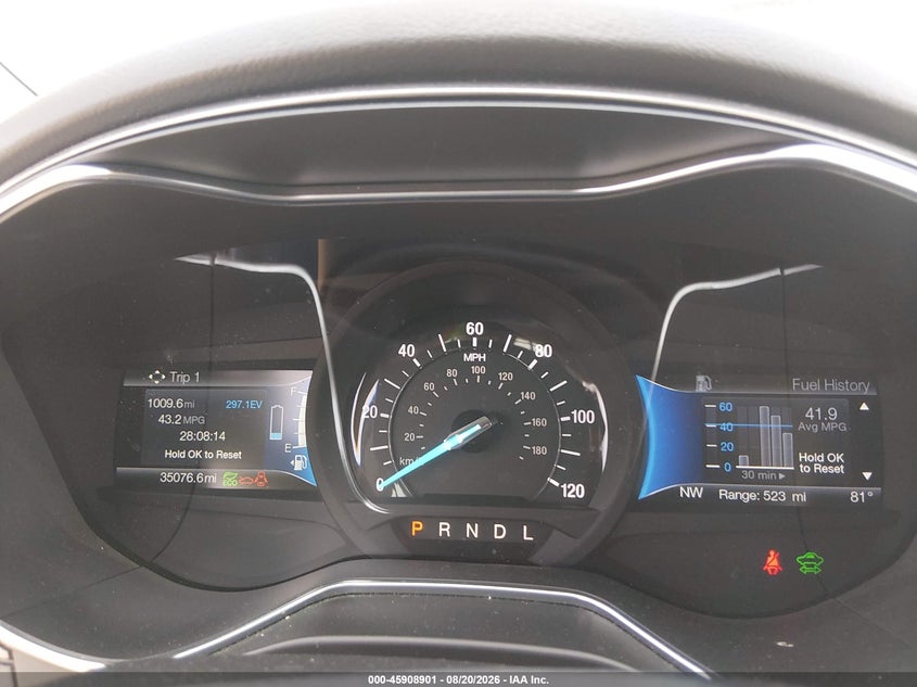 2018 FORD FUSION SEDAN 2.0L I-4 DOHC, VVT, 141HP