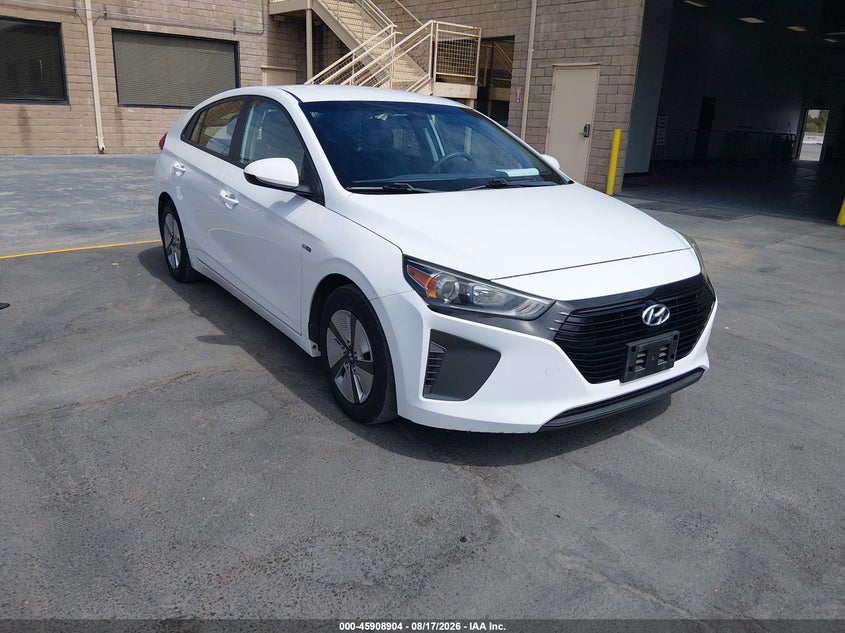 Vin: kmhc65lc8ku107092, lot: 46407972, hyundai ioniq hybrid blue 20191