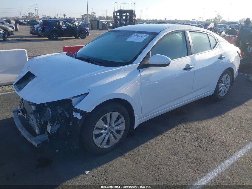 2025 Nissan Sentra S, Front End, IAAI, VIN 3N1AB8BVXSY250492 — photo 2
