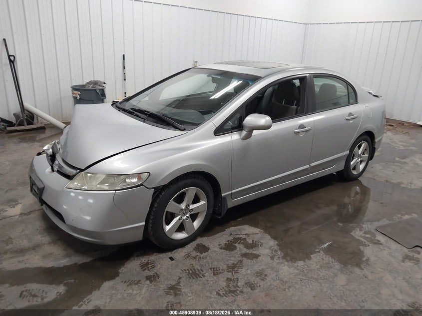 2007 Honda Civic, Front End, IAAI, VIN 1HGFA16817L062995 — photo 2