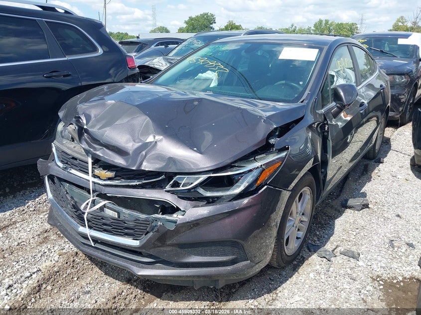 2017 Chevrolet Cruze Lt Auto, Front End, IAAI, VIN 1G1BE5SM3H7119826 — photo 2