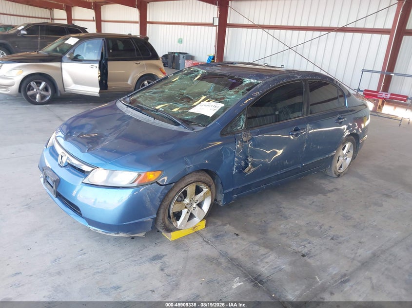 2007 Honda Civic, Roof, IAAI, VIN 1HGFA16867L093093 — photo 2