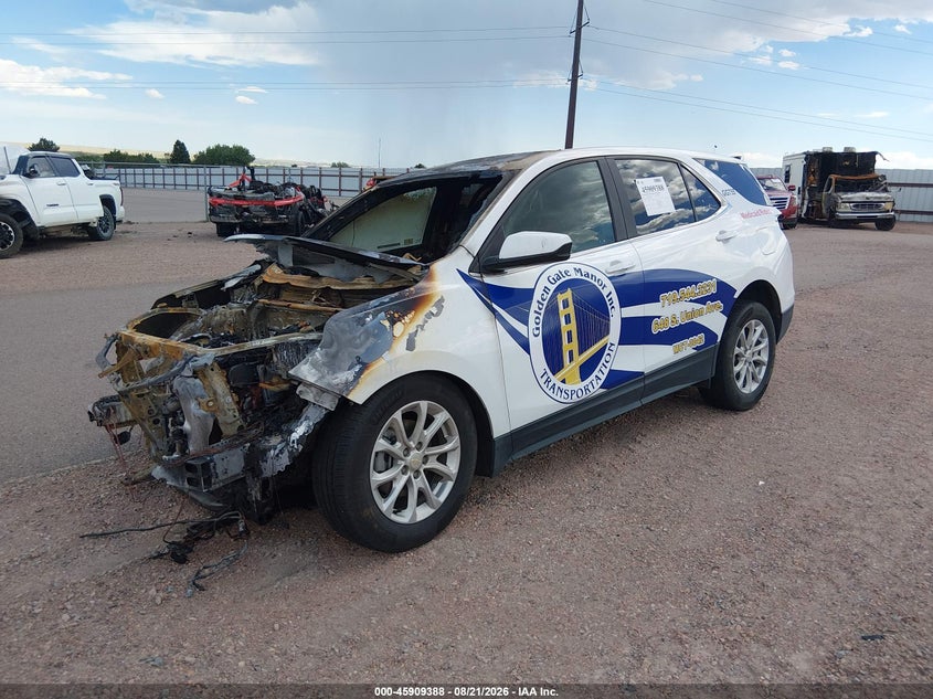2021 Chevrolet Equinox, Total Burn, IAAI, VIN 3GNAXTEV4MS131895 — photo 2