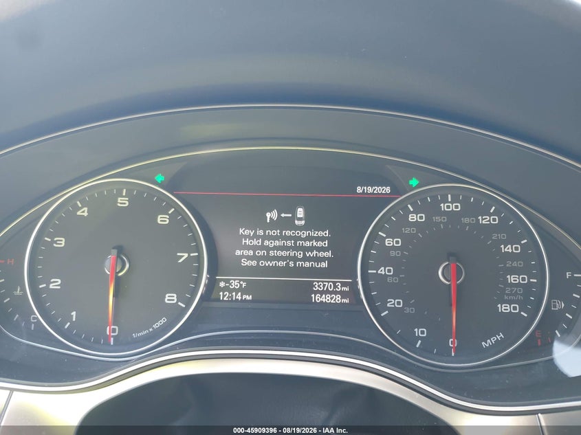 AUDI A6 2012 VIN WAUHGAFC7CN158393