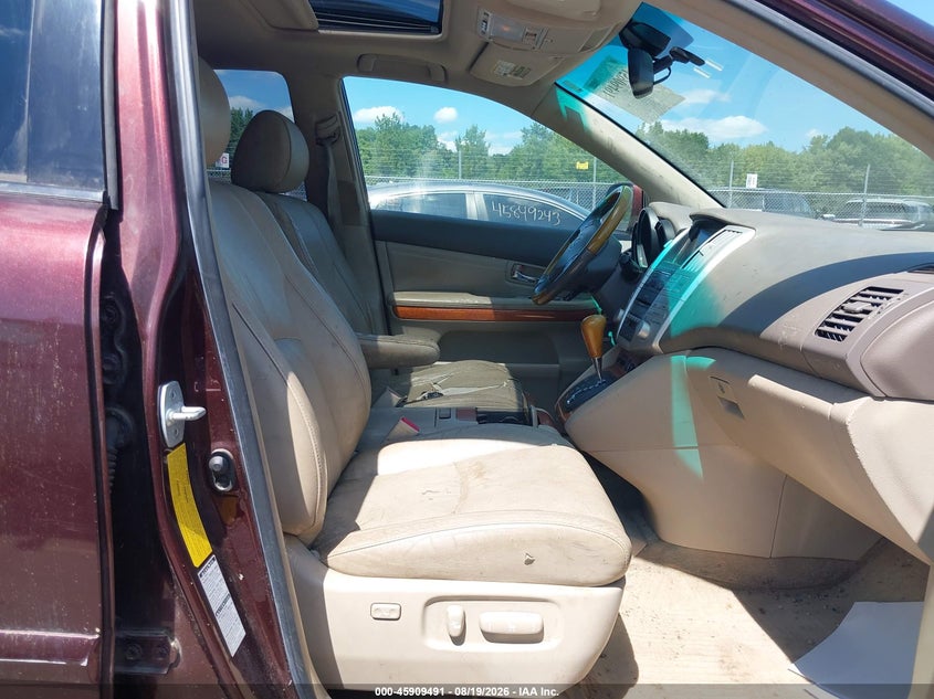 2009 LEXUS RX SPORT UTILITY VEHICLE 3.5L V-6 DOHC, VVT, 270HP