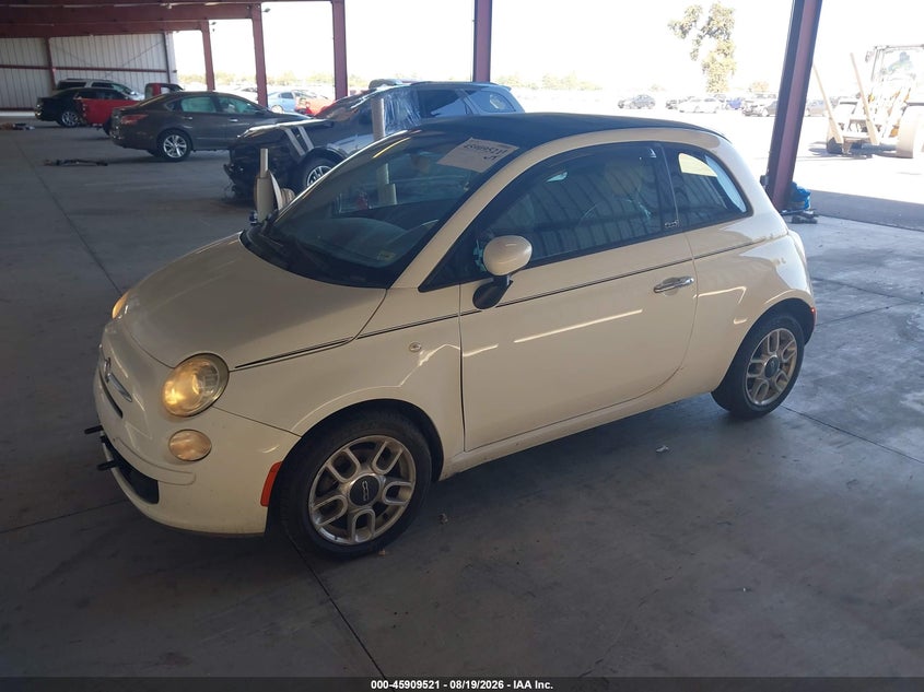 Vin: 3c3cffdr1ct310239, lot: 46408588, fiat 500c pop 20122