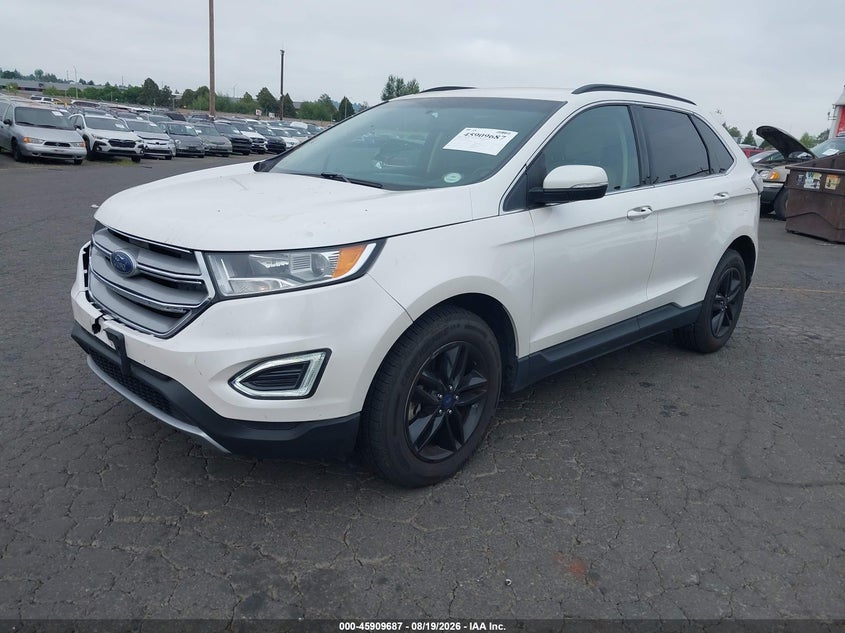 Vin: 2fmpk4j80gbb11267, lot: 46408755, ford edge sel 20162