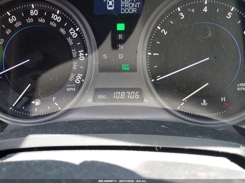 LEXUS IS 250 2008 VIN JTHCK262082022283