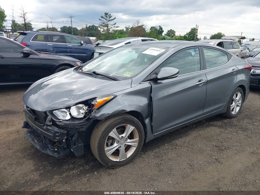 2016 Hyundai Elantra, Удар спереду, IAAI, VIN KMHDH4AE0GU593482 — фото 2
