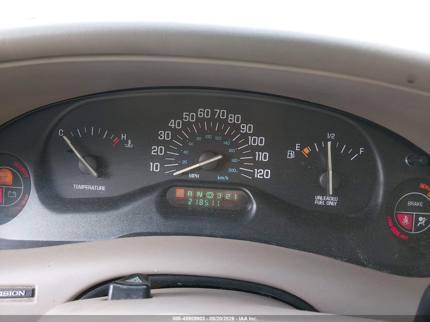 BUICK CENTURY 1998 VIN 2G4WS52M8W1585839