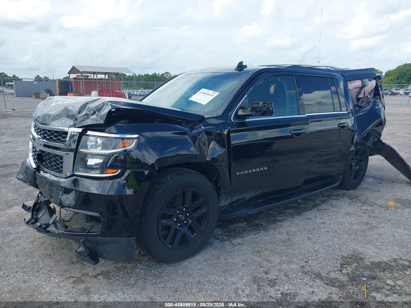 2020 Chevrolet Suburban, Front & Rear, IAAI, VIN 1GNSCGKC3LR291441 — photo 2