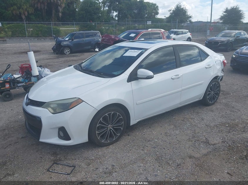 2016 Toyota Corolla, Left Rear, IAAI, VIN 2T1BURHE1GC628182 — photo 2