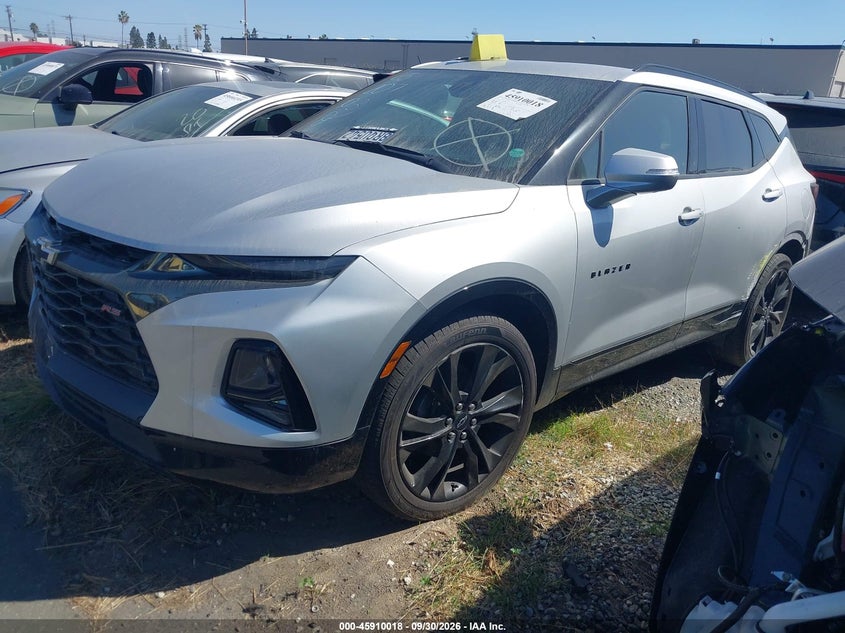Vin: 3gnkbers7ls672243, lot: 46409086, chevrolet blazer fwd rs 20202