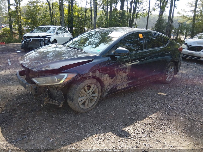 2018 Hyundai Elantra Sel, Front End, IAAI, VIN KMHD84LF2JU610490 — photo 2