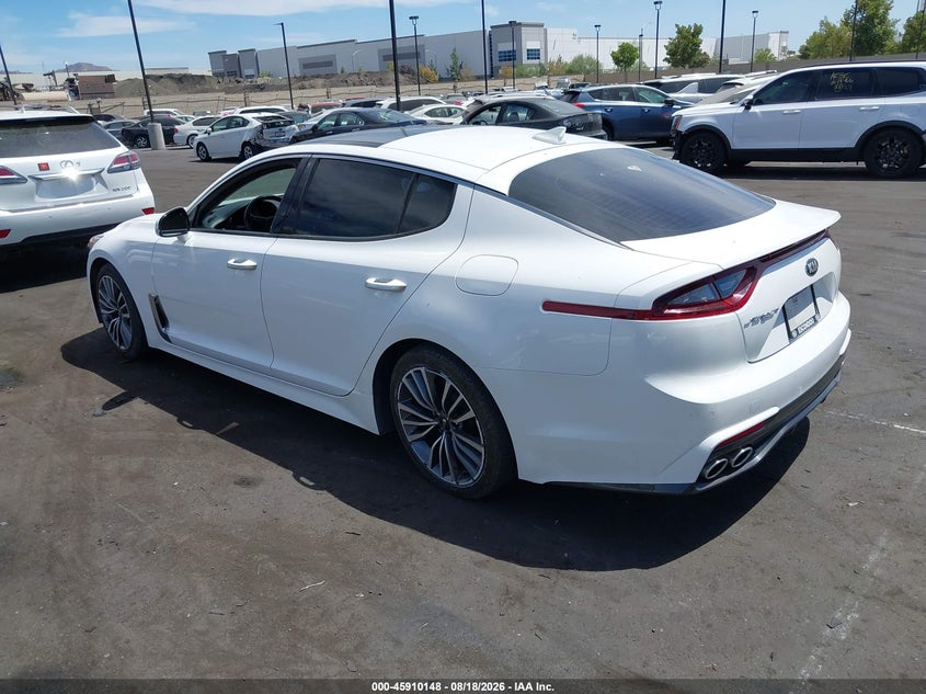Vin: knae25la0j6037188, lot: 46409216, kia stinger premium 20183