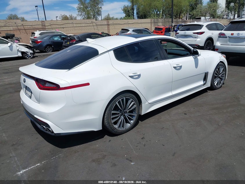 Vin: knae25la0j6037188, lot: 46409216, kia stinger premium 20184