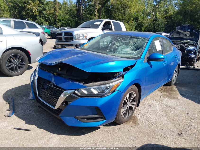 2020 Nissan Sentra Sv Xtronic Cvt, Front End, IAAI, VIN 3N1AB8CV3LY288842 — photo 2