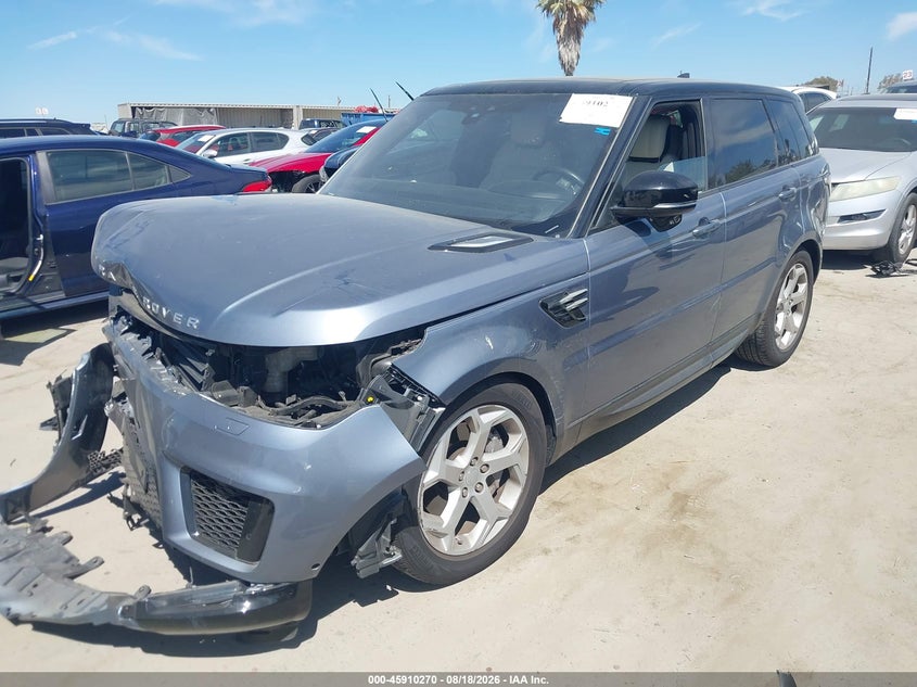 Vin: salwr2su3la701456, lot: 46409338, land rover range rover sport hse mhev 20202