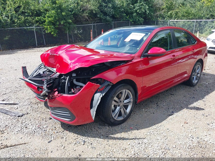 2023 Volkswagen Jetta 1.5T Se, Front End, IAAI, VIN 3VW7M7BU1PM062054 — photo 2