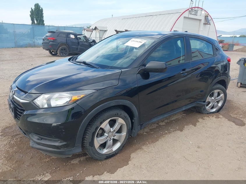2016 Honda Hr-V Lx, Rear, IAAI, VIN 3CZRU6H38GM721987 — photo 2