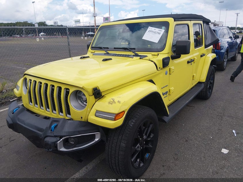 Vin: 1c4jjxp66nw223314, lot: 46409357, jeep wrangler 4xe unlimited sahara 4x4 20222