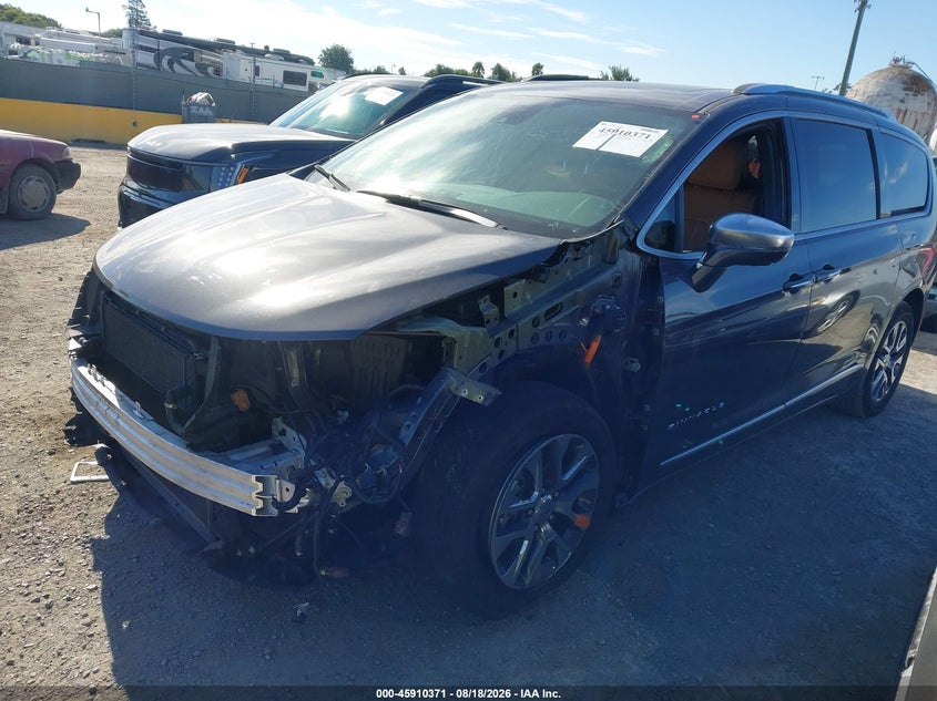Vin: 2c4rc1n78nr223474, lot: 46409439, chrysler pacifica hybrid pinnacle 20222