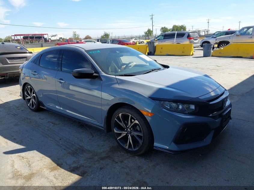 Vin: shhfk7h44ku405351, lot: 46409441, honda civic sport 20191