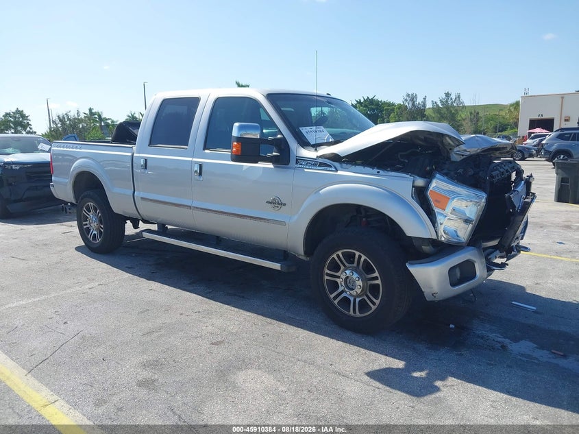 2015 Ford F-350 Lariat, Front, IAAI, VIN 1FT8W3BT4FEB47587