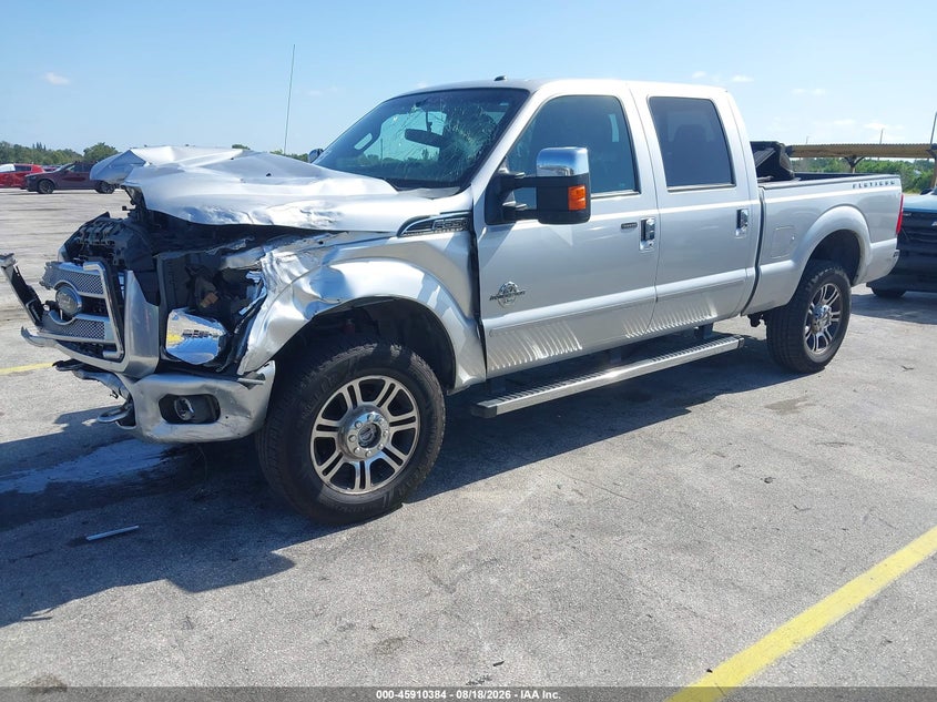 2015 Ford F350, Front End, IAAI, VIN 1FT8W3BT4FEB47587 — photo 2