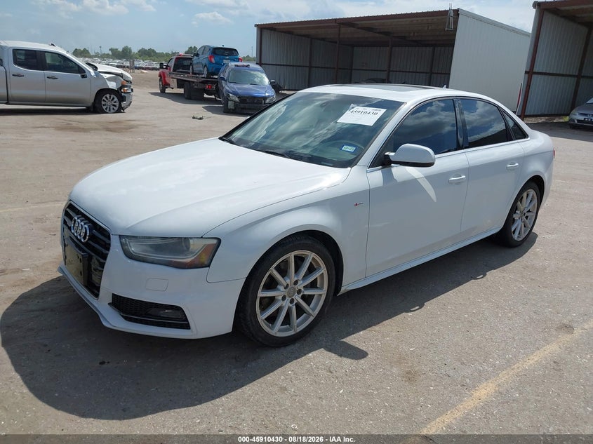 Vin: wauffafl4en016385, lot: 46409498, audi a4 2.0t premium 20142
