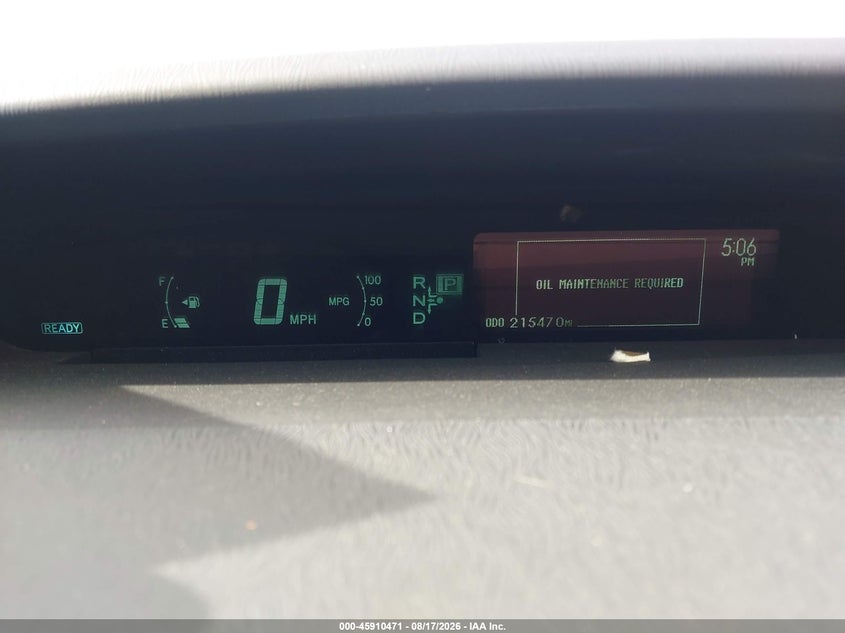 2011 TOYOTA PRIUS auction photo 7