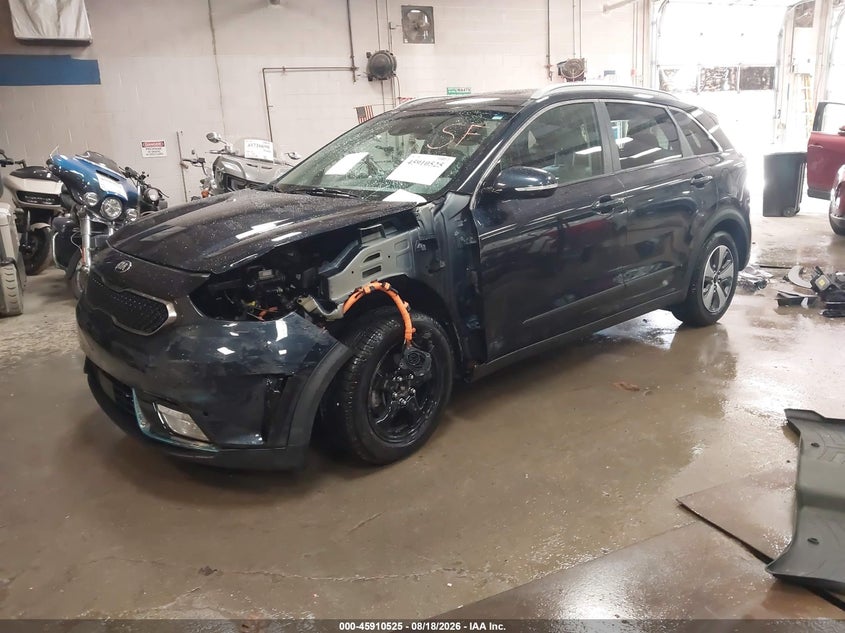 Vin: kndcc3ld8k5328308, lot: 46409593, kia niro plug-in hybrid ex premium 20192