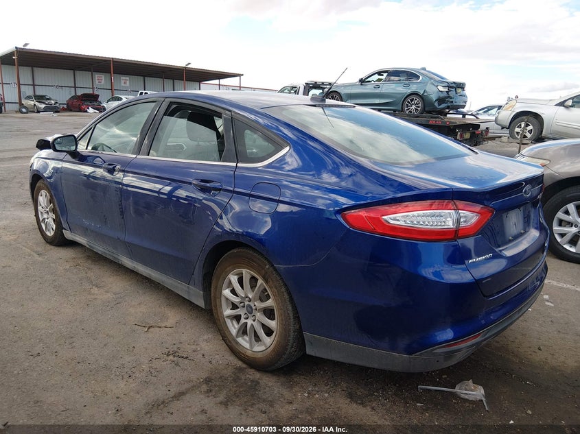 Vin: 3fa6p0g77gr332591, lot: 46409771, ford fusion s 20163