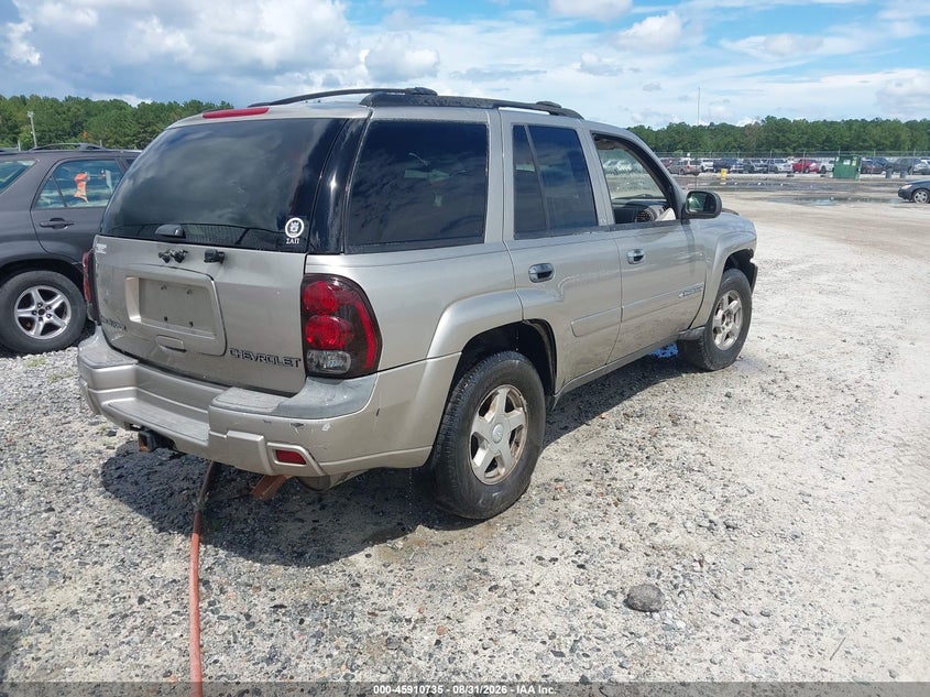 CHEVROLET TRAILBLAZER 2002 VIN 1GNDS13S322505026
