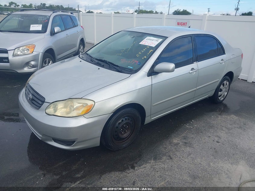 2003 Toyota Corolla, Звичайний знос, IAAI, VIN 1NXBR32E73Z052663 — фото 2