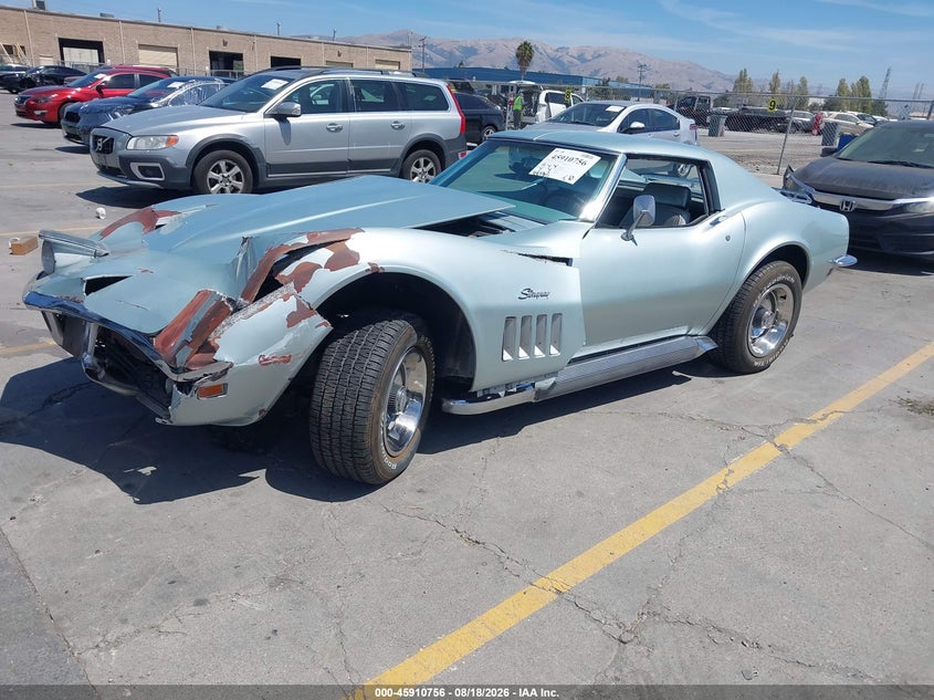 1969 Chevrolet Corvette, Front End, IAAI, VIN 194379S707868 — photo 2