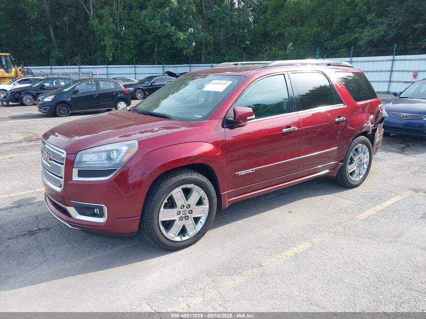 2015 GMC Acadia, Left Rear, IAAI, VIN 1GKKVTKD2FJ152414 — photo 2
