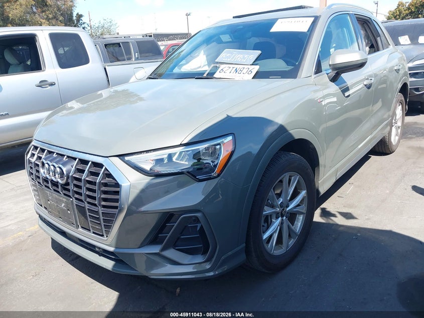 Vin: wa1decf31n1129026, lot: 46410111, audi q3 premium 45 tfsi s line quattro tiptronic 20222