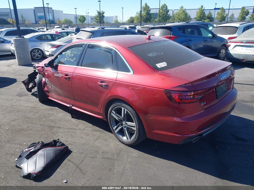 AUDI A4 2018 VIN WAULMAF41JA120948