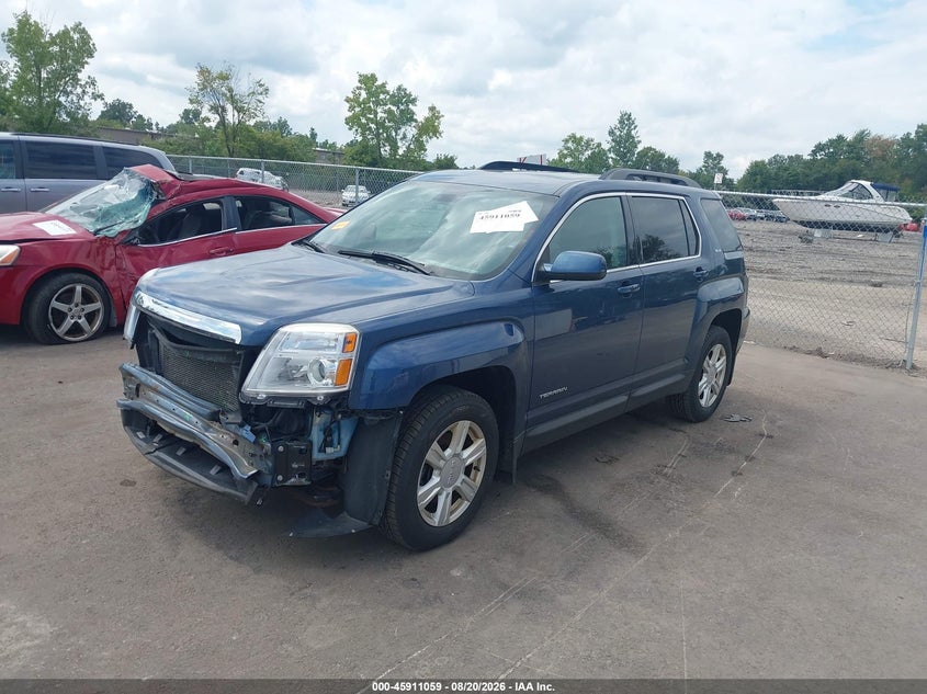 2016 GMC Terrain, Удар спереди, IAAI, VIN 2GKALNEK5G6329205 — фото 2