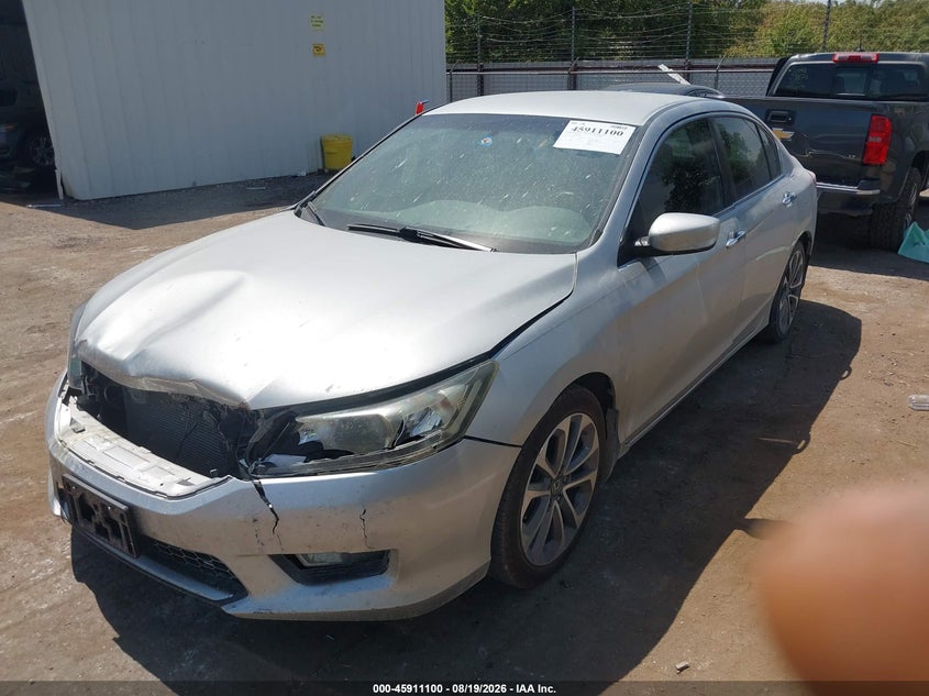 2013 Honda Accord, Front End, IAAI, VIN 1HGCR2F52DA020396 — photo 2