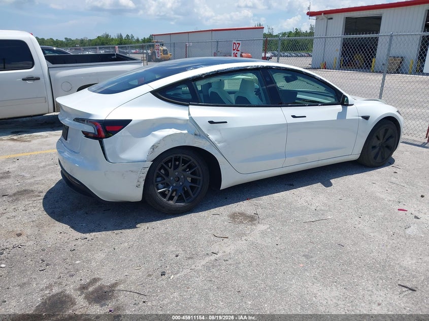 TESLA MODEL 3 2025 VIN 5YJ3E1EA1SF020848