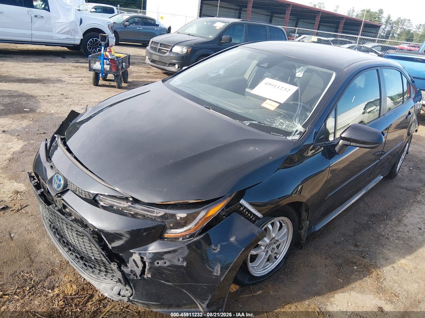 2022 Toyota Corolla, Front & Rear, IAAI, VIN JTDEAMDE8NJ042739 — photo 2