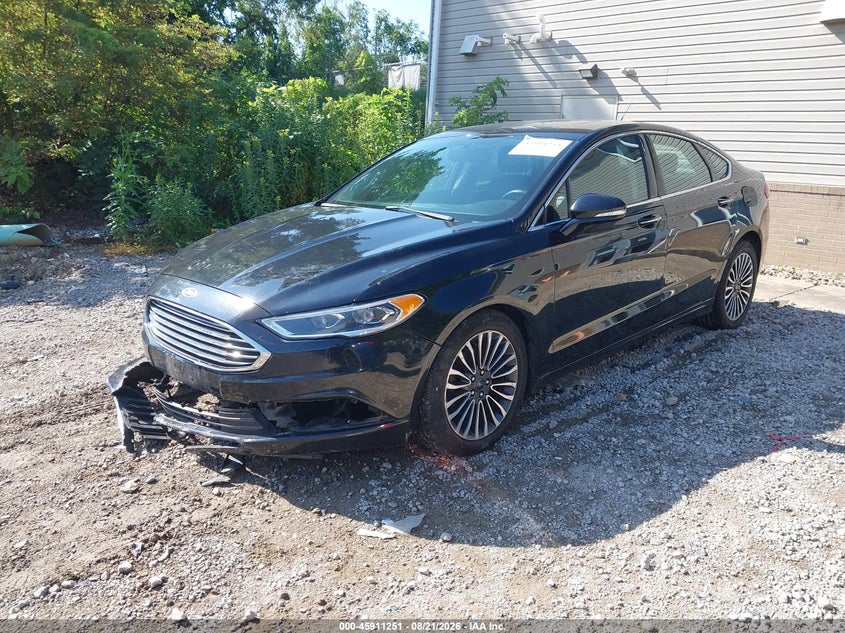 2017 Ford Fusion, Right Front, IAAI, VIN 3FA6P0T92HR165551 — photo 2