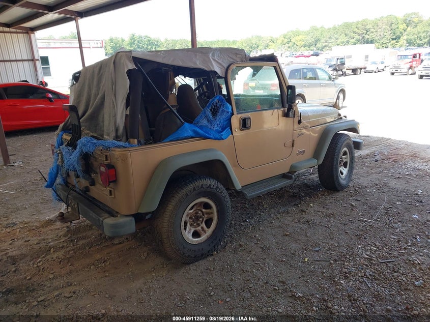 JEEP WRANGLER 2000 VIN 1J4FA49S2YP769180