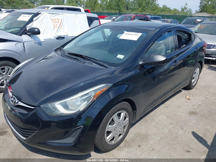 2016 Hyundai Elantra, Викрадення, IAAI, VIN 5NPDH4AE3GH681389 — фото 2