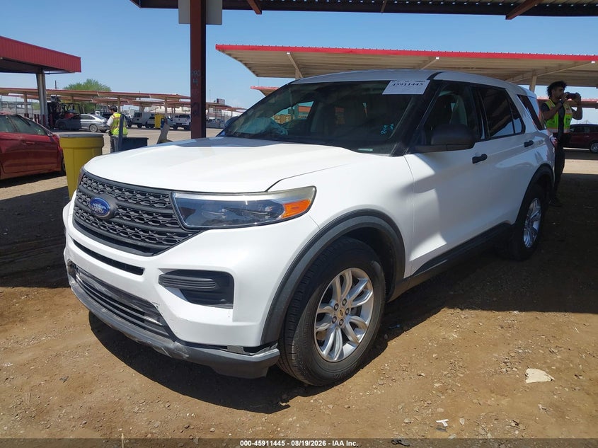 2020 Ford Explorer, Front End, IAAI, VIN 1FMSK7BH8LGA19742 — photo 2