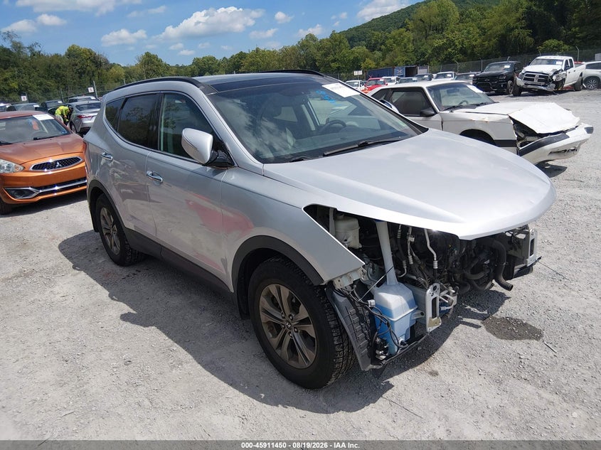 2014 Hyundai Santa Fe Sport 2.4L, Перед, IAAI, VIN 5XYZUDLBXEG205746