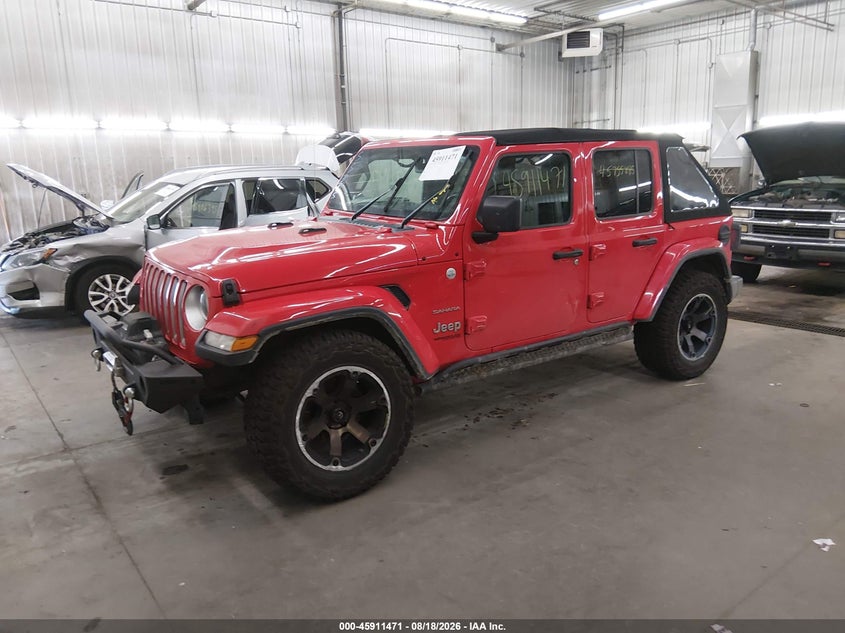 2018 Jeep Wrangler, Лівий бік, IAAI, VIN 1C4HJXEG2JW291808 — фото 2